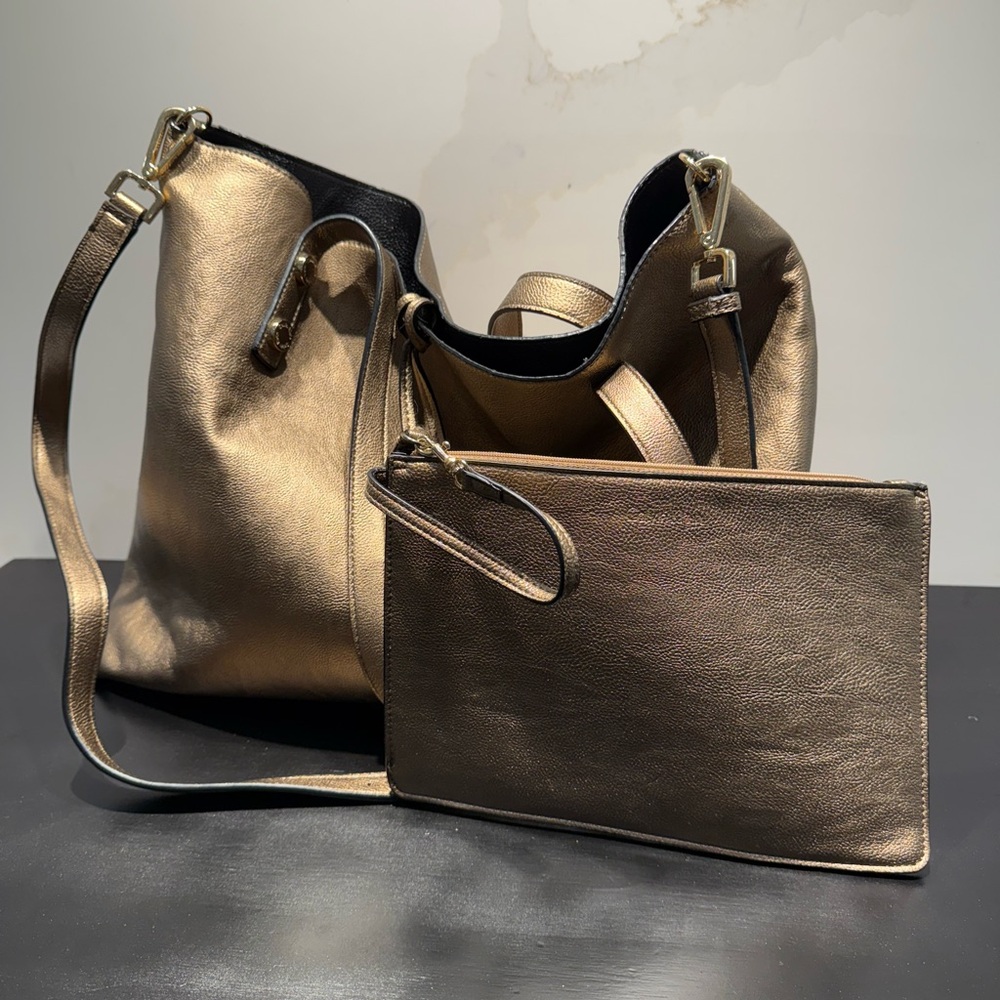 Calvin Klein Gold Shoulder Bag Set